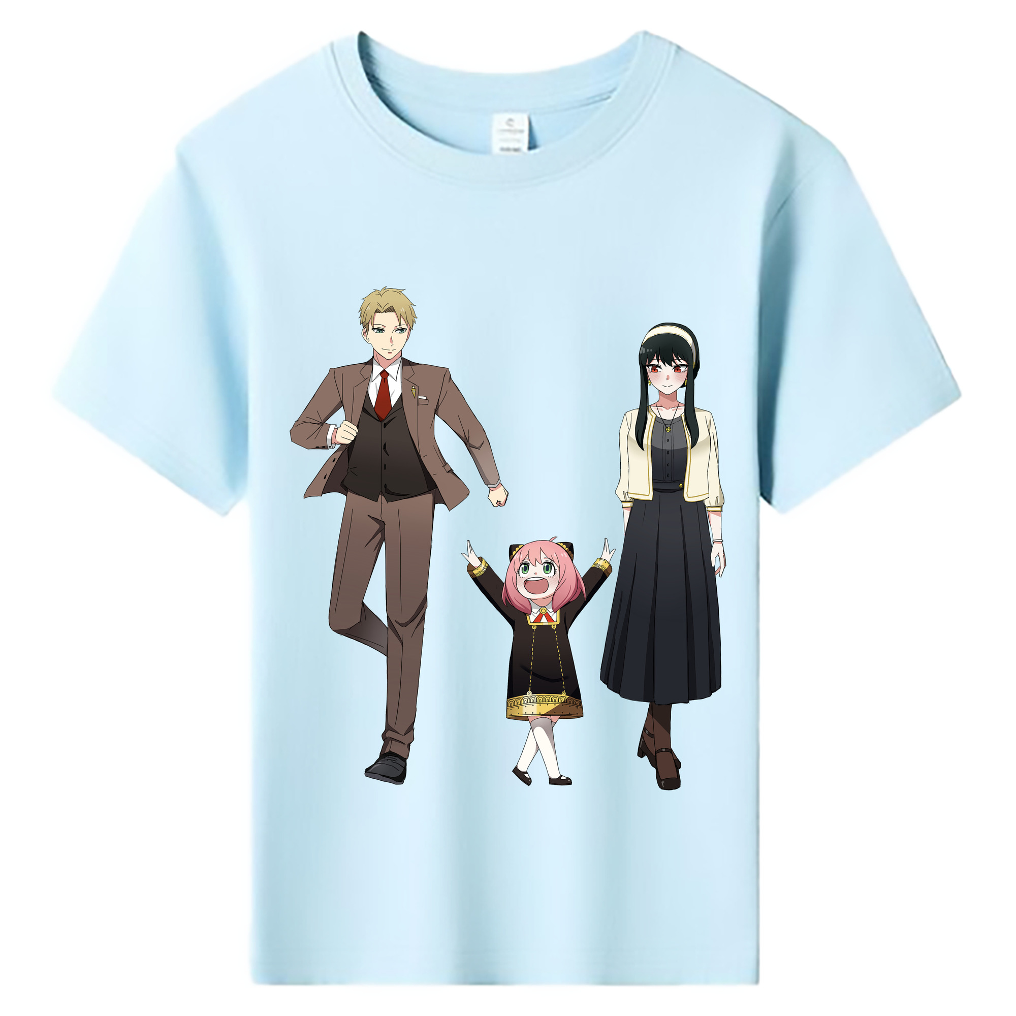 （画像用） SPY×FAMILY间谍家家酒 綿100％キッズTシャツ（フロントプリント）